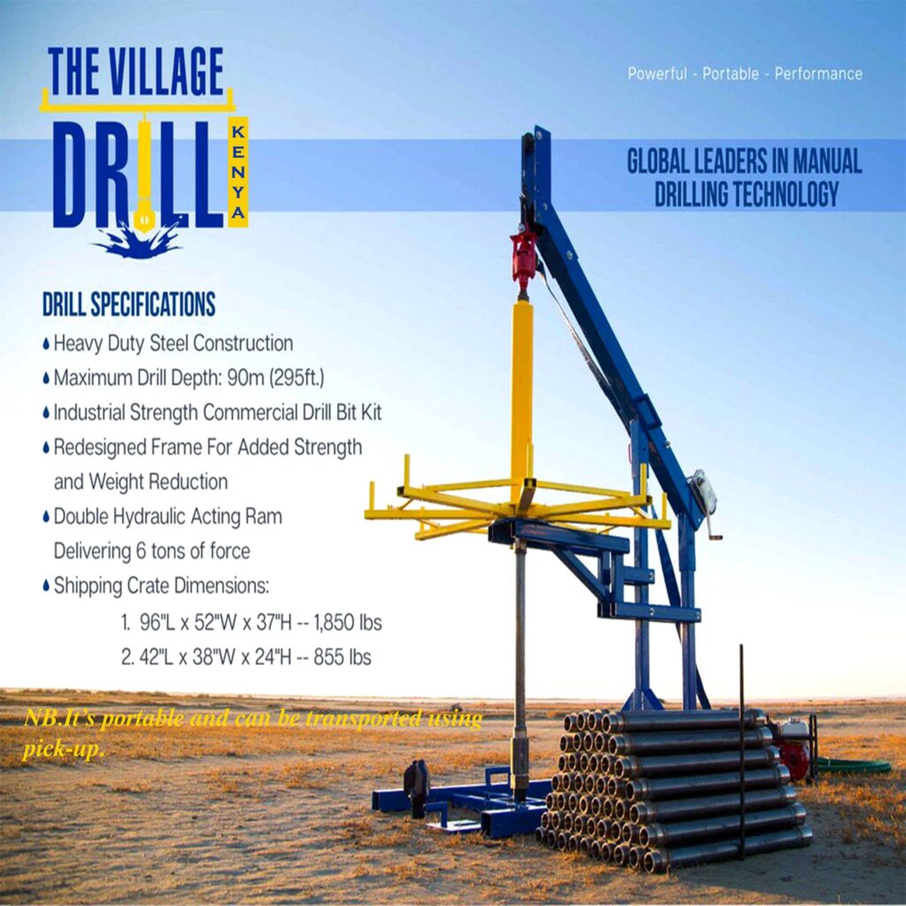 Village Drill Rigs/Manual Rigs - Water Experts Hub | Borehole Drilling ...